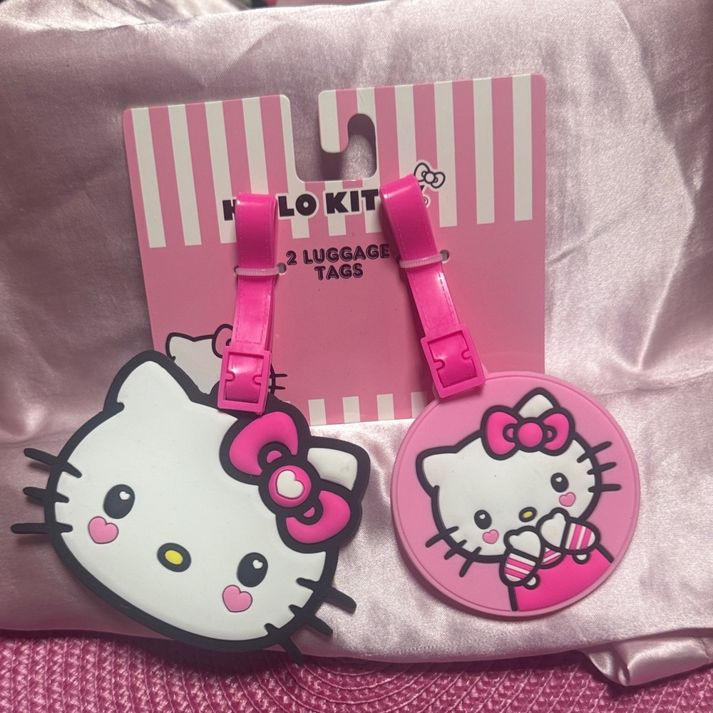 Hello Kitty Pink and White Luggage Tags